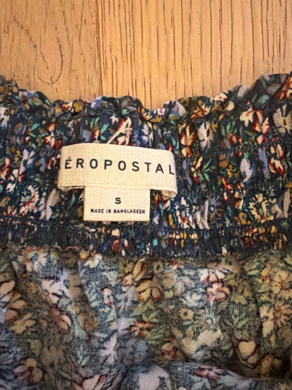 Aeropostale Floral Blue Ruffle Mini Skirt - Picture 2 of 2